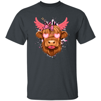 Love Cow, Cute Cow, Valentine Cow, Cow Lover Unisex T-Shirt