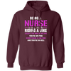 Nurse Gift, Being A Nurse Is Easy, Like Riding A Bike, Except The Bike Is On Fire Pullover Hoodie