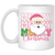 Merry Christmas, Santa Head, Funny Santa, Funny Xmas White Mug