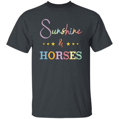 Sunshine And Horses, Groovy Hore, Retro Horse Unisex T-Shirt