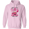 Choose Love, Gnome Matter What, Pink Gnome Pullover Hoodie