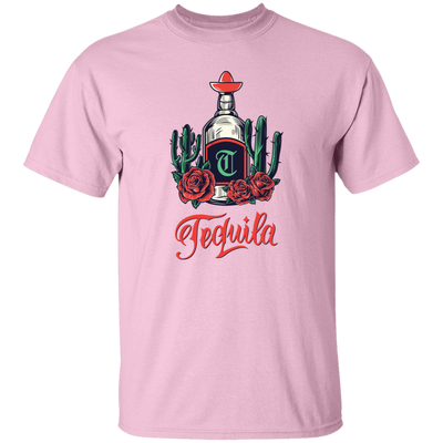 Tequila Bottle, Wine Bottle Central Cactus Forest Unisex T-Shirt