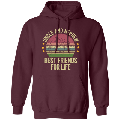 Uncle And Nephew, Best Friends For Life, Retro Nephew With Uncle Pullover Hoodie