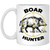 Boar Hunter, Wild Animal Hunter, Retro Boar, Boar Lover White Mug