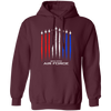 American Flag, Air Force, US Veterans, 4th Of July, Love Plane Gift Pullover Hoodie