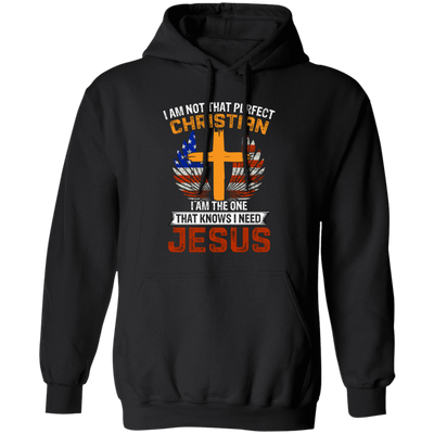 I Am Not That Perfect Christian, I'm The One That Know I Need Jesus Pullover Hoodie