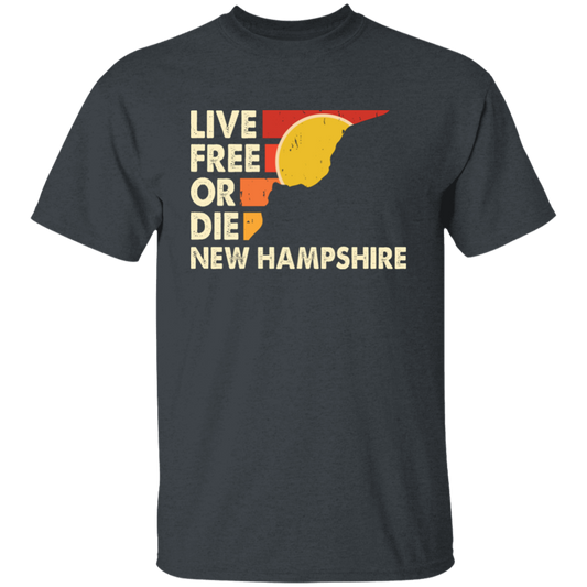 Live Free Or Die, New Hampshire State, Retro New Hampshire Unisex T-Shirt
