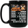 Mechanic Hourly Rate, Funny Mechanic, Best Of Mechanic Black Mug