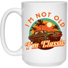I'm Not Old, I'm Classic, Classic Car, Retro Car Lover Gift White Mug