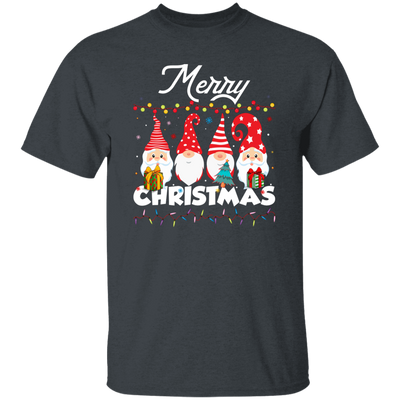 Gnome Xmas, Set Of Gnome, Cute Gnome, Xmas Lights, Merry Christmas, Trendy Christmas Unisex T-Shirt