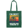 I'm Sexy And I Throw It, Funny Axe Throwing Canvas Tote Bag