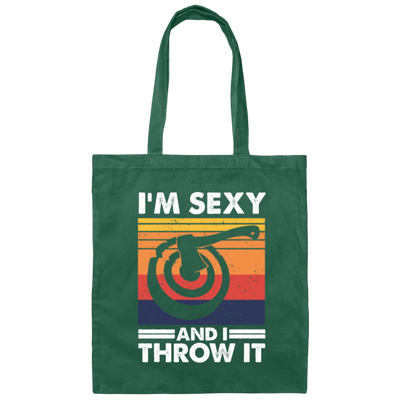 I'm Sexy And I Throw It, Funny Axe Throwing Canvas Tote Bag