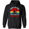 Stresses Blessed And Yoga Obsessed, Retro Yoga Pullover Hoodie