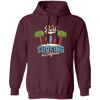 Best Surfing In California, Love Beach, California Vacation Pullover Hoodie