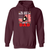 Father's Day Gift, My Baseball Player Calls Me Dad, Baseball Dad Pullover Hoodie