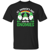 "Join in on the festive fun with our St Patrick's Day With The Gnomies, Patrick Gnome Unisex T-Shirt. Show off your holiday spirit with this charming and comfortable t-shirt, perfect for celebrating with friends and family. Order now and get ready to spread some luck of the Irish!"