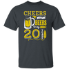 Cheers And Beers For 20th Birthday Gift Idea, Love 20th Birthday Unisex T-Shirt