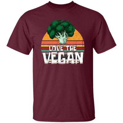 Retro Vegetable, Vegetarian Lover Gift, Love The Vegan Unisex T-Shirt