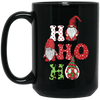 Ho Ho Ho, Xmas Gnome, Merry Christmas, Cute Gnome Black Mug