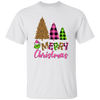 Leopard Christmas, Plaid Christmas, Trendy Grinch, Merry Christmas, Trendy Christmas Unisex T-Shirt