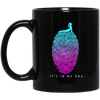 Cute Yoga Gift, Yoga Fingerprint In My DNA Cobra, Lovely Girl Do Yoga Black Mug