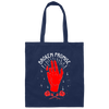 Broken Promise, Do Not Promise Me, Lier, Be Reliable Person, Red Hand Canvas Tote Bag