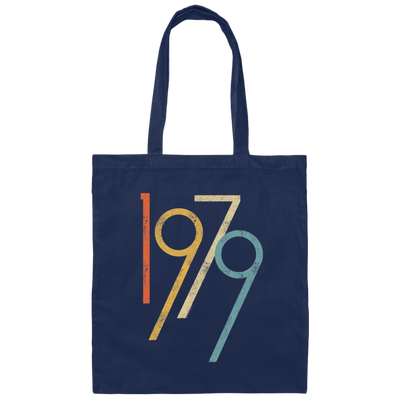 Birthday Gift Vintage 1979 Graphic Men Women Canvas Tote Bag