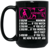 Gymnastics Hourly Rate, Funny Gymnastics, Best Of Gymnastics Black Mug