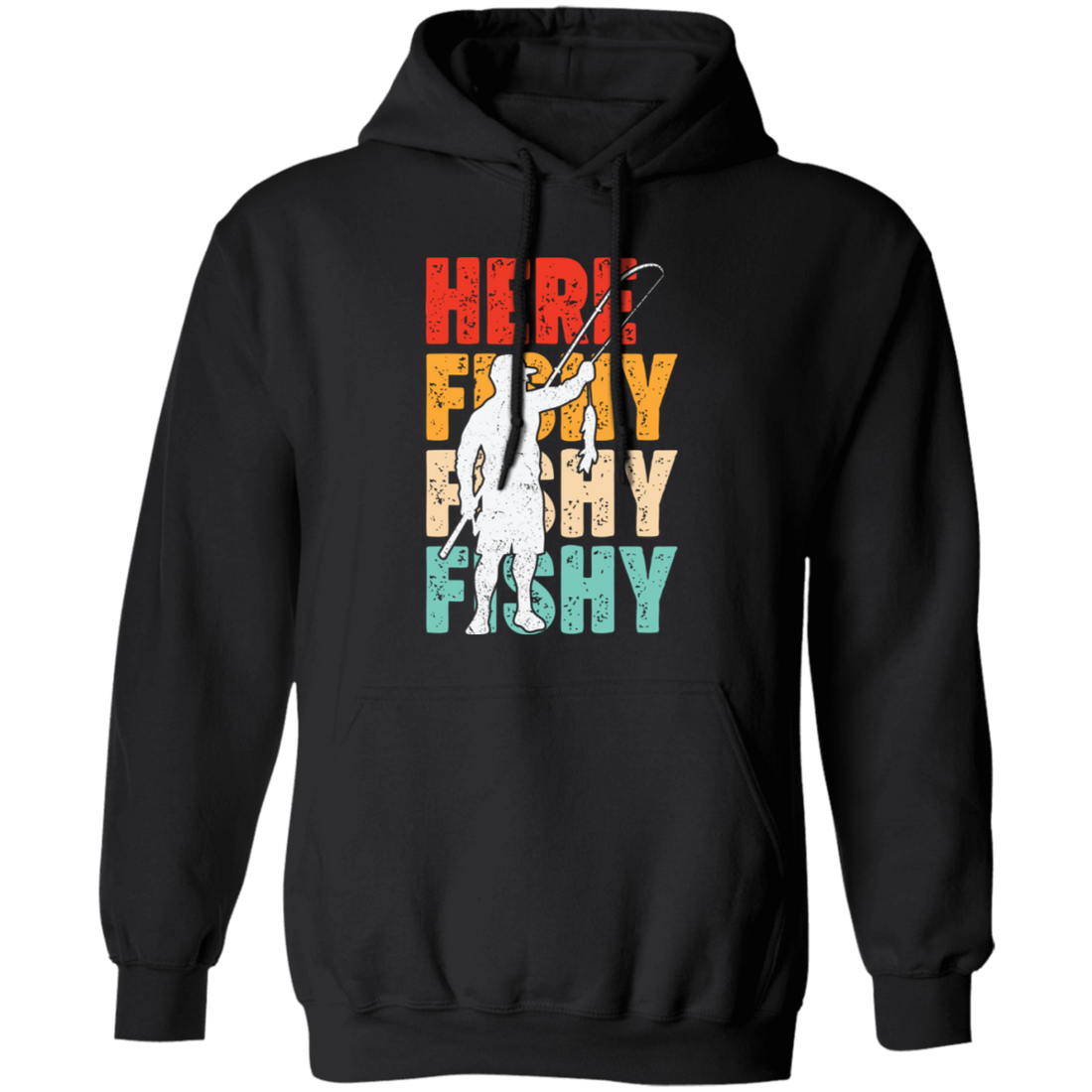 This Here Fishy, Love Fishing, Retro Fishing, Fishing Man, Fishing Rod Pullover Hoodie is perfect for any fishing enthusiast. Crafted with high quality materials, it features Here Fishy, Love Fishing, Retro Fishing, Fishing Man, and Fishing Rod graphics on the chest and sleeves, making it a great choice for your next outdoor adventure. The hoodie also features a comfortable fit and a durable construction, ensuring you stay warm and cozy while you fish.