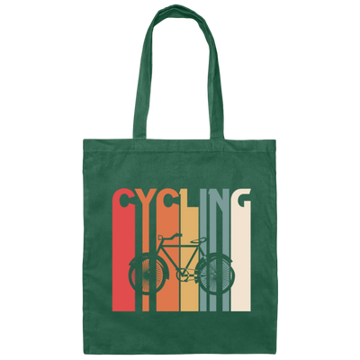 Retro Bicycle, Vintage Cycling Lover Canvas Tote Bag