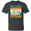 Kale Yeah, I'm Vegan, Retro Kale Yeah, Vegan Vintage Unisex T-Shirt