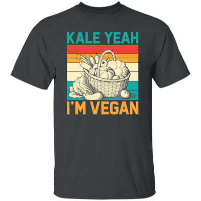 Kale Yeah, I'm Vegan, Retro Kale Yeah, Vegan Vintage Unisex T-Shirt