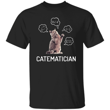 Catematician, Real Cat, Cat Love Math, Mathematics Unisex T-Shirt