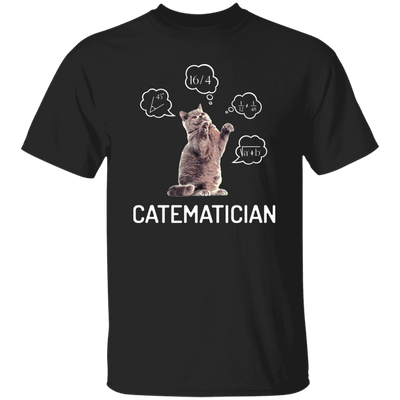 Catematician, Real Cat, Cat Love Math, Mathematics Unisex T-Shirt