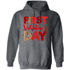 First Valentine's Day, Cute Valentine, Heart Pattern Pullover Hoodie