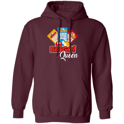 Bingo Queen, Get The Prize, Win The Game, I Am Bingo Queen Pullover Hoodie