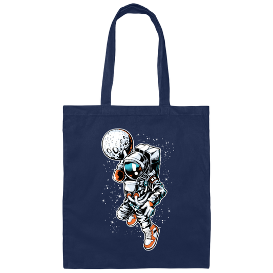 Astronaut Bring Moon, Astronaut Bring Planet, Travel Science Gift Canvas Tote Bag