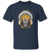 Gorilla Wearing Aztec Headdress, Scare Of Giant Gorilla, Aztec Headdress Unisex T-Shirt