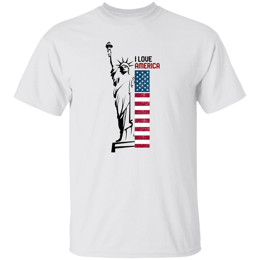 I Love America, Statue of Liberty, American Liberty Unisex T-Shirt