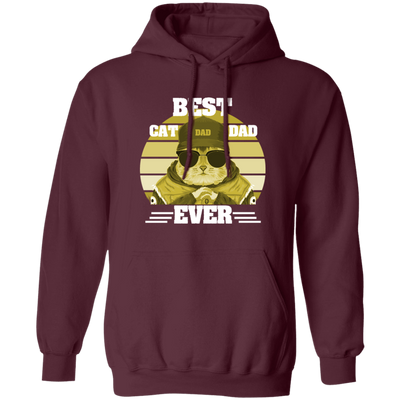 Best Cat Lover, Best Cat Dad Ever Vintage, Cool Cat, Love Kitten Pullover Hoodie