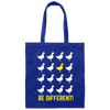 Different Duck, Be Different, Love To Different, Best Of Different Lover Canvas Tote Bag
