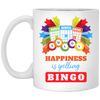 Happiness Is Yelling Bingo, Congratulation Bingo, Yelling Bingo White Mug