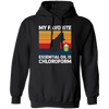 My Favorite Essential Oil Is Chloroform, Retro Cat With Oil Pullover Hoodie