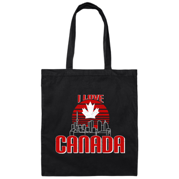 Canada Love, Vancouver, Maple Leaf, Love Canada, Best Country Canvas Tote Bag