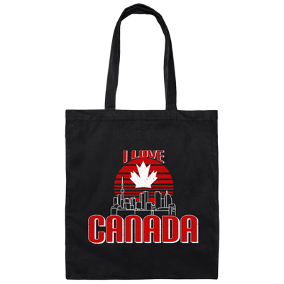 Canada Love, Vancouver, Maple Leaf, Love Canada, Best Country Canvas Tote Bag