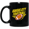 Kansas City Football, Football Lover, American Football, Baseball Gift Black Mug