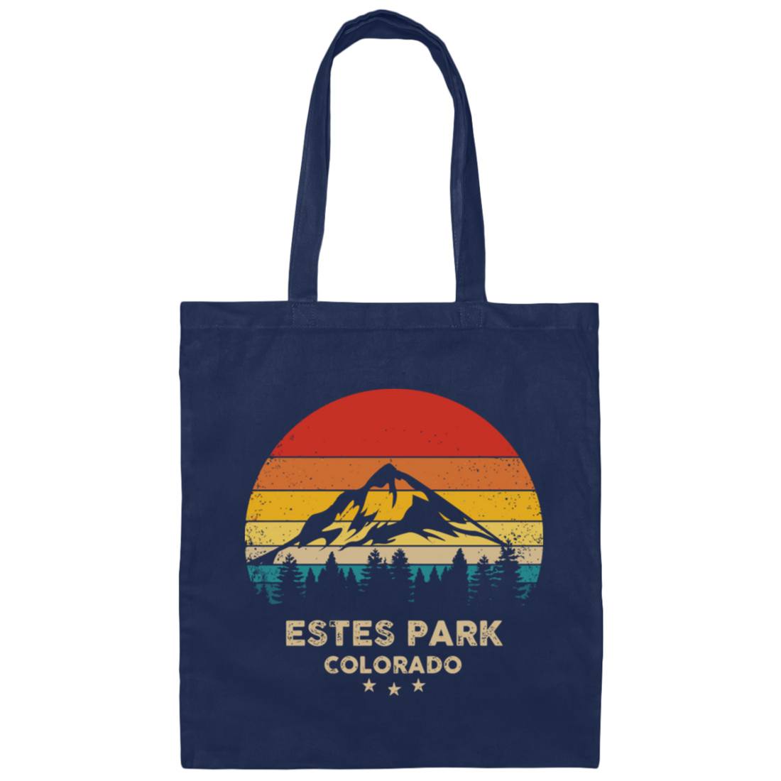 Estes Park Lover, Colorado Gift, Retro Park Gift, Mountain Lover Gift Canvas Tote Bag