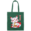 Kitsune Ramen Lover Love Kitsune And Japanese Noodle Canvas Tote Bag