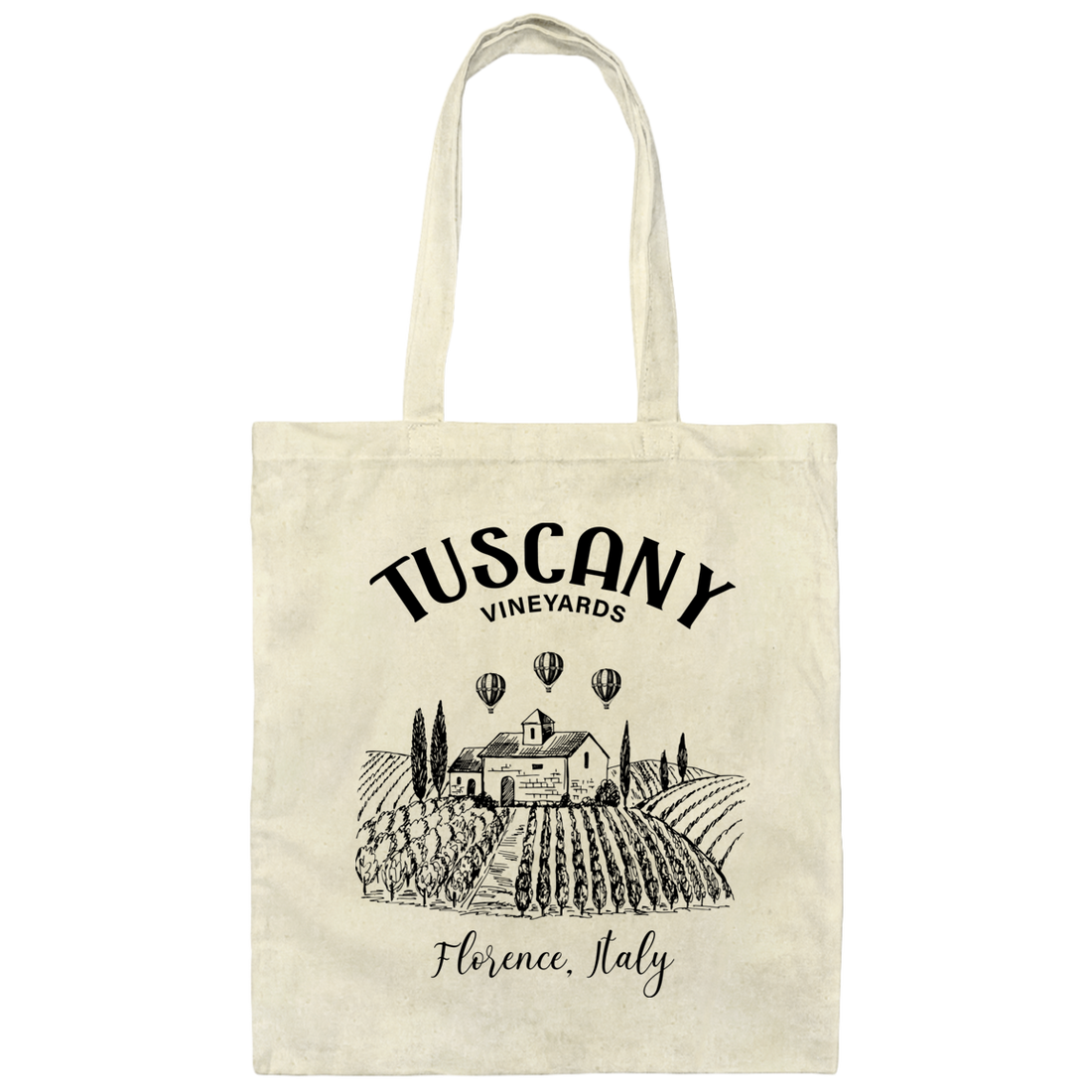 Tuscany, Vineyards, Florence Italy, Vineyards Italy Canvas Tote Bag