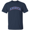 America Text, American Patriotic, 4th July Retro, 4th July Unisex T-Shirt